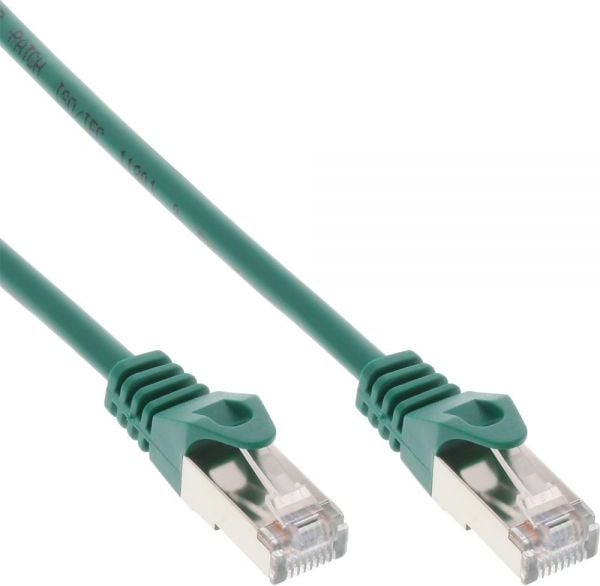 Cablu inline Patch F / UTP, Cat.5e 0.3m verde (71533G)