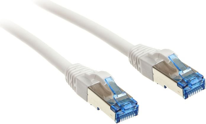 Cablu inline Patch kabel sieciowy Cat.6A, S/FTP (PiMf), 500MHz, alb 0,5m (76850W)