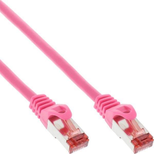 Cablu inline Patch S / FTP PIMF, Cat.6, PVC, 10m roz (76400M)