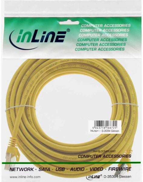 Cablu inline Patch SF / UTP Cat.5e, 50m galben (72555Y)