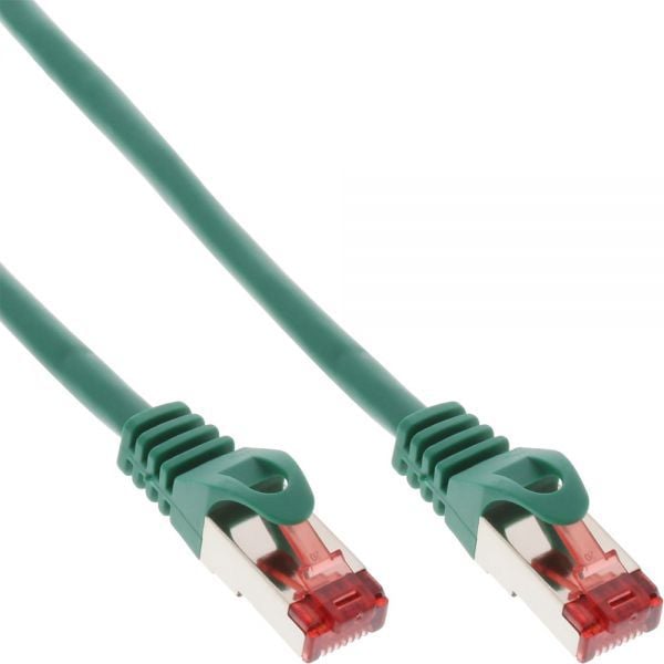 Cablu inline Patchcord S/FTP, PiMF, Cat.6, 250MHz, halogen free, verde 10m (76900G)