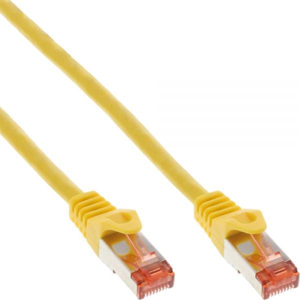 Cablu inline Patchcord S/FTP, PiMF, Cat.6, 250MHz, PVC, CCA, galben 0.25m (76122Y)