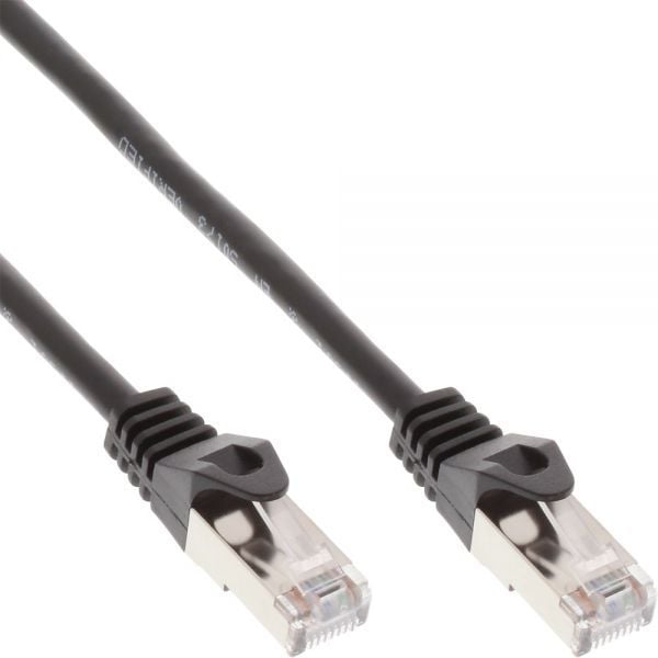 Cablu inline Patchcord SF/UTP, Cat.5e, negru 1m (72511S)