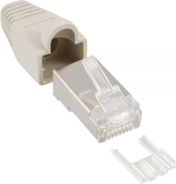 Cablu inline Plug RJ45 8P8C, 10 buc gri (74510A)