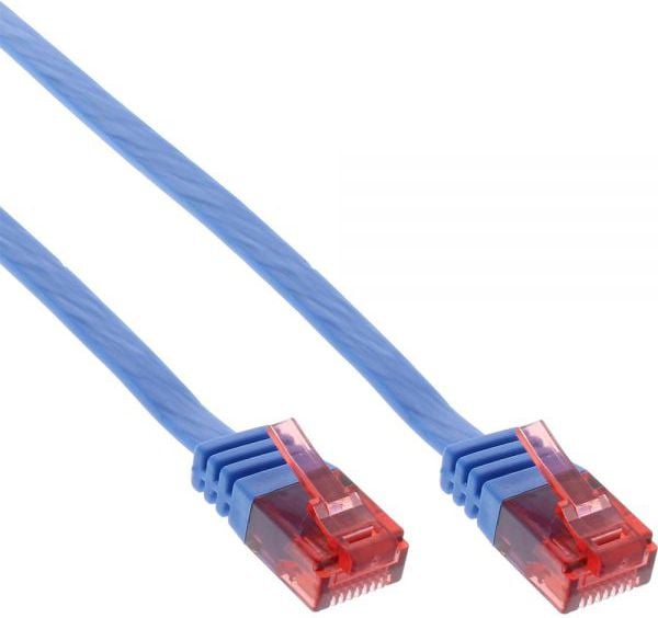 Cablu inline Ultraslim Patchcable U/UTP, Cat.6, albastru, 10m (71600B)