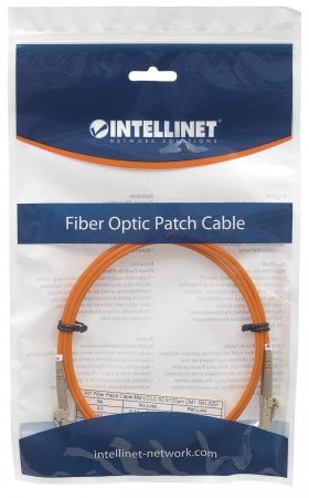 Cablu intellinet network solutions Fibra optica patch-uri LC / LC OM2 50 / 125um multimod Duplex 3m, Orange (470322)