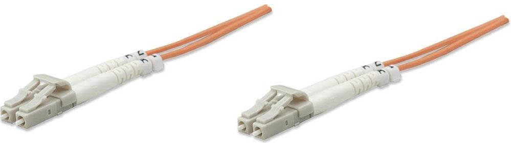 Soluții de rețea Cablu intellinet Cablu de corecție cu fibră optică, LC-LC duplex 2m 50/125 OM2 multimod (470315)