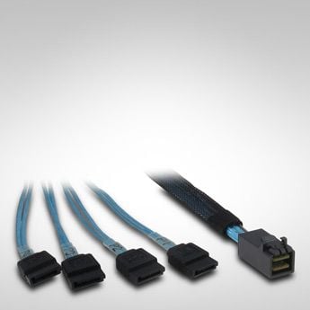 Cablu inter-tech SFF 8643 -> 4x SATA 0.5m (88885003)