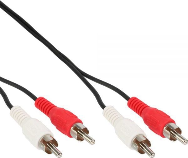 Cablu Intos, RCA (Cinch) x2 - RCA (Cinch) x2, Negru