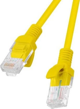 Cablu Lanberg Patchcord RJ45 cat. 5e UTP 0.5m Yellow, 10-Pack