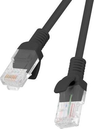 Cablu Lanberg Patchcord RJ45 cat. 5e UTP 1m black, 10-Pack