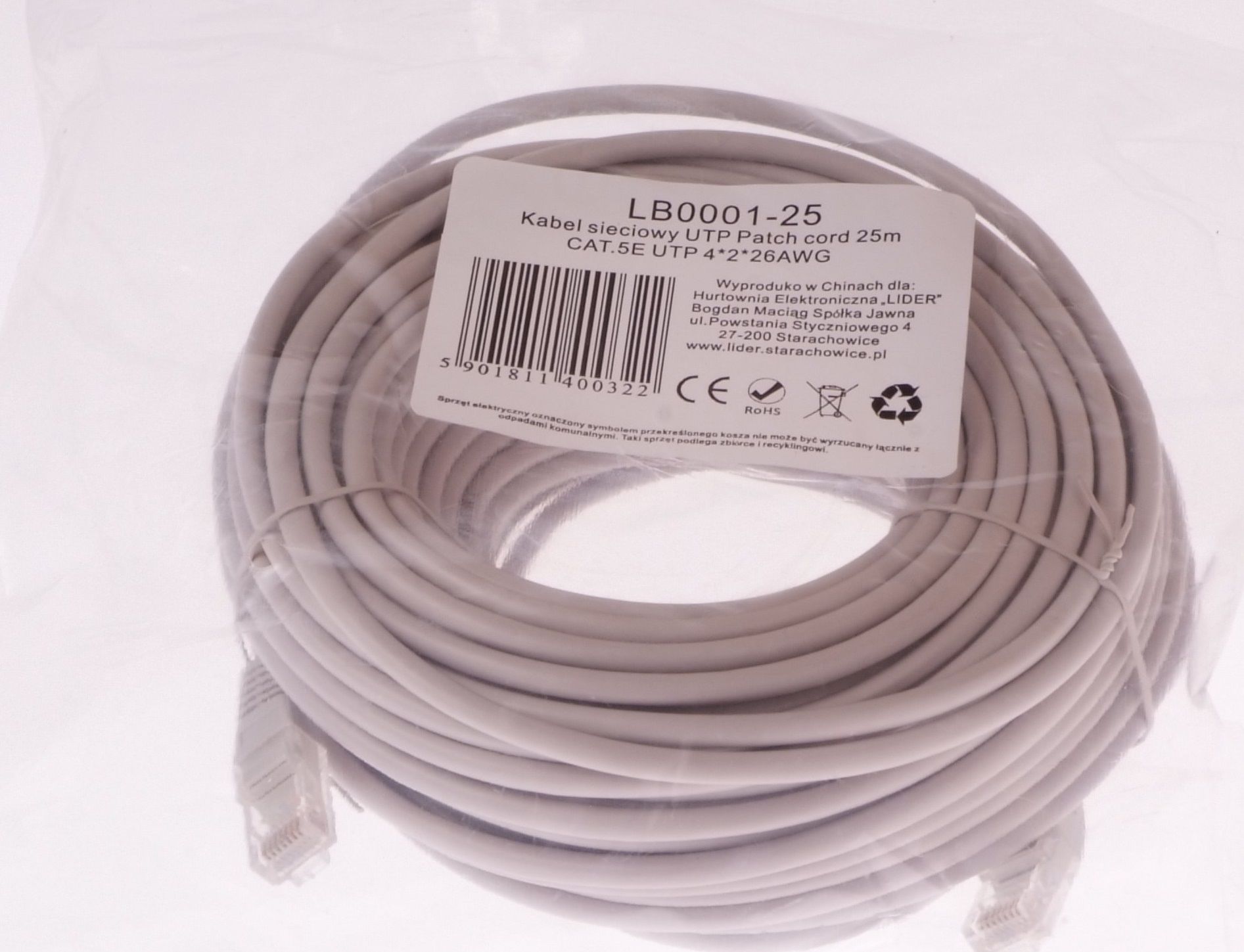 Cablu libox UTP 25m Cat.5e UTP 4x2x26 AWG