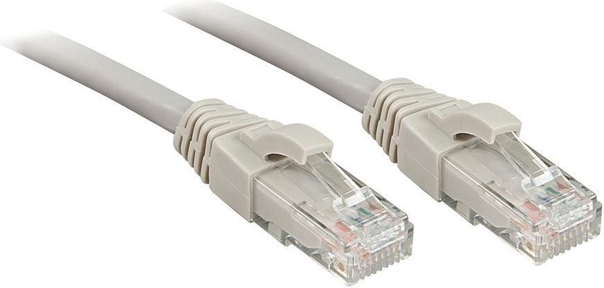 Cablu lindy Cat6 cablu Patch, U / UTP, 2m, gri (48003)