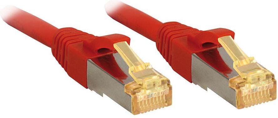 Cablu lindy Patch cat.7, S / FTP PIMF, LSOH, 5m, rosu (47296)