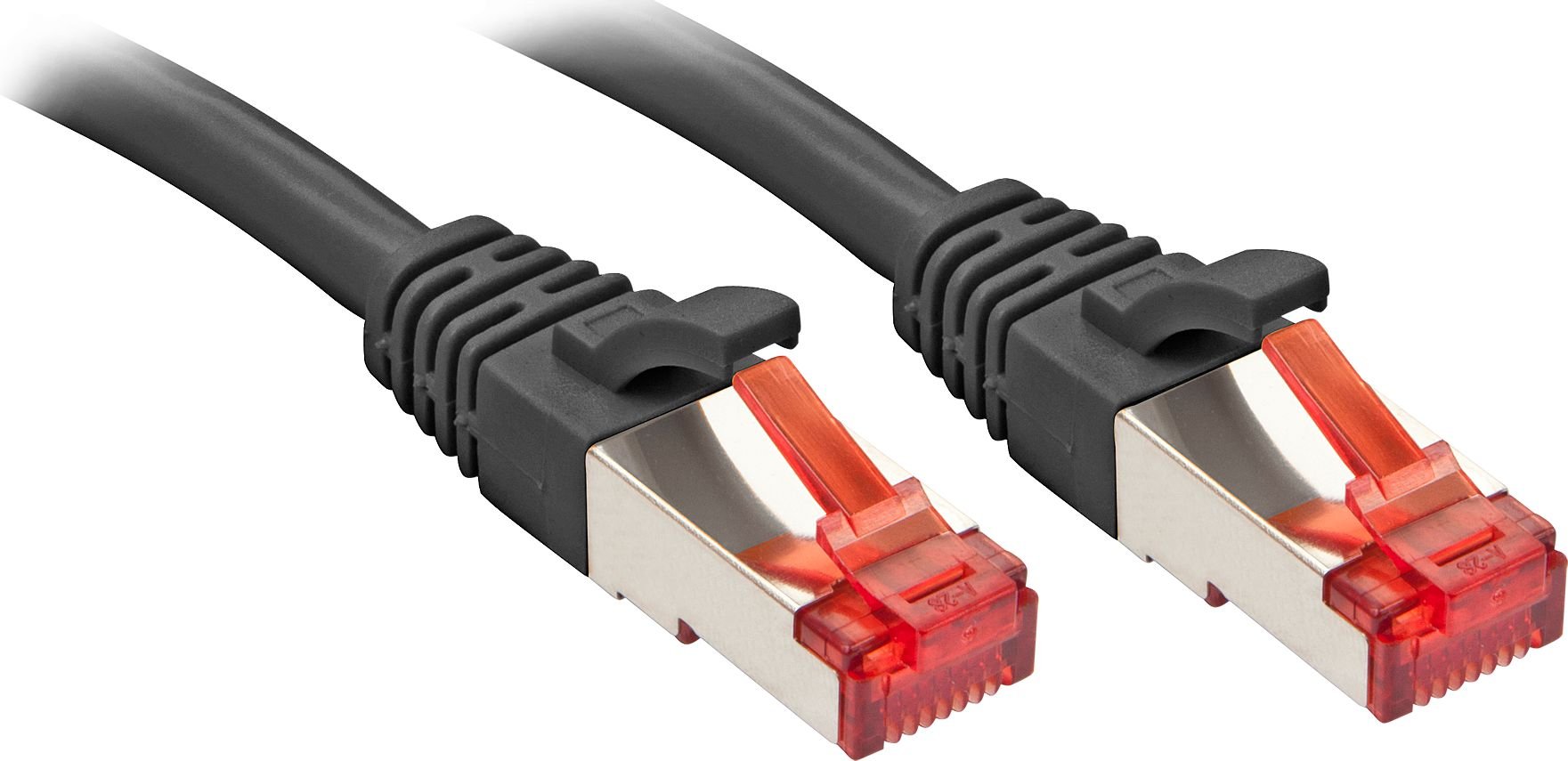 Cablu lindy RJ-45/RJ-45, kat.6, S/FTP, negru, 1.5m (47778)