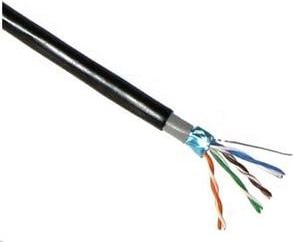 Cablu lynx cs Kabel instalacyjny, Cat5E, drut, PVC, 305m, pe + PVC (LX-SLD-FTP5E-OUTDJ-BK)