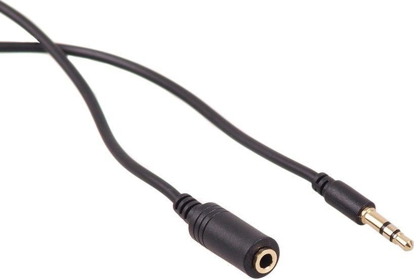 Cablu Maclean, MiniJack 3,5 mm - MiniJack 3,5 mm, Negru