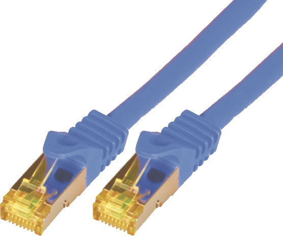 Cablu mcab Patchcord CAT7, S-FTP PIMF, LSZH 1m, albastru (3736)