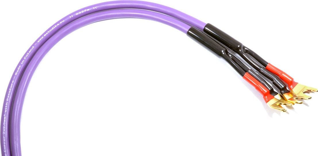 Cablu Melodika MDSC1535s 4N OFC Vorbitor 2x1,5mm2 lungime de 3,5m cu un pitchfork - 2 buc.