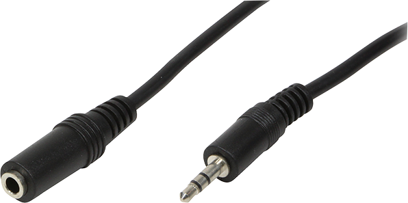 Cablu mufă LogiLink 3,5 mm - mufă 3,5 mm 10 m negru (CA1056)