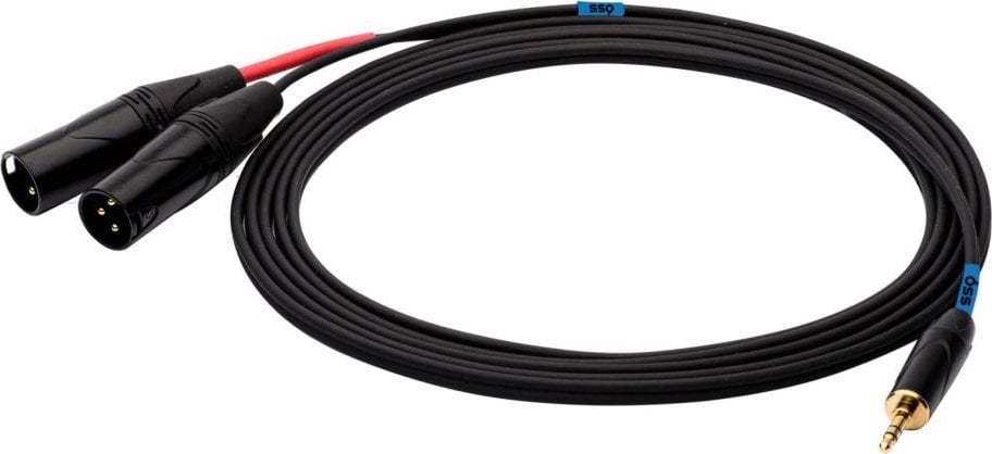 Cablu mufă SSQ 3,5 mm - XLR x2 1 m negru (SS-1816)