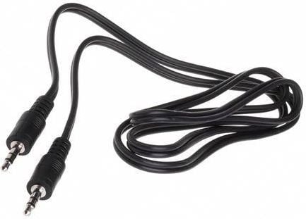 Cablu Natec, MiniJack 3,5 mm - MiniJack 3,5 mm, Negru