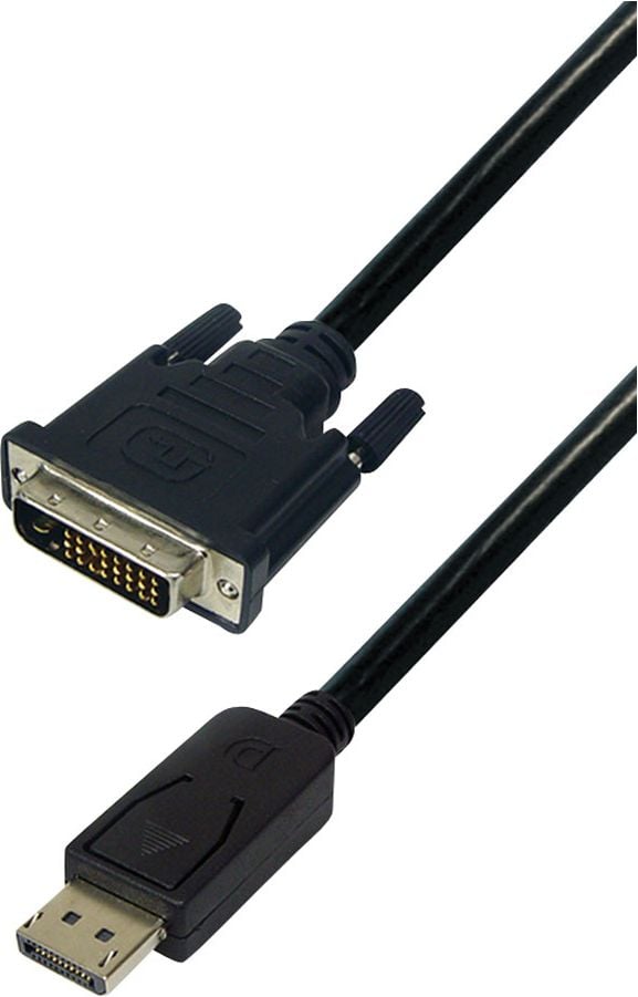 Cablu NoName, DisplayPort - DVI-D, negru