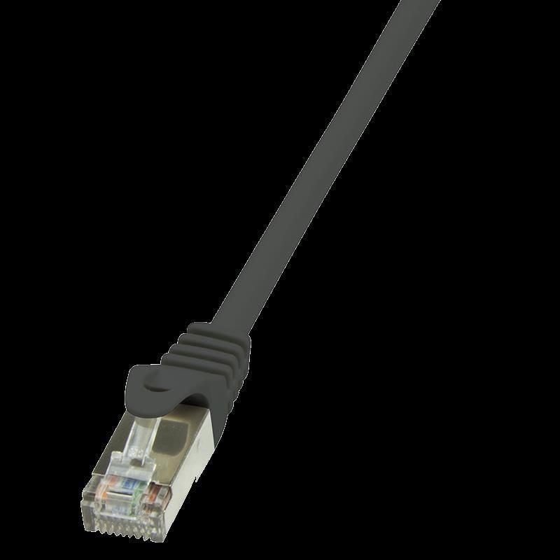 Cablu Patch cord Logilink categoria 5e F/UTP 0,50m negru CP1023S