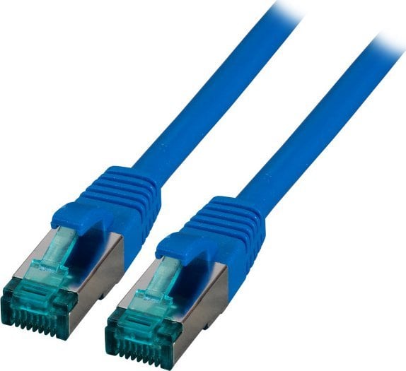 Cablu patch EFB EFB RJ45 S/FTP, Cat.6A, LSZH, 0,15 m, albastru