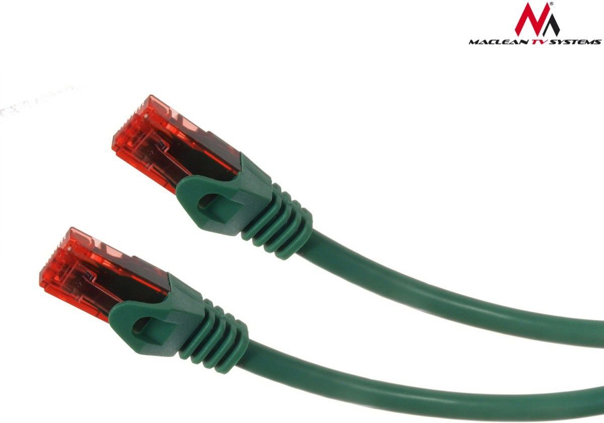 Cablu patchcord CAT6, 0.5 m, Maclean MCTV-300 G, verde