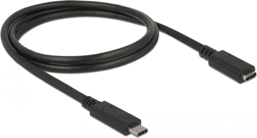 Cablu prelungire USB 3.1 Delock, 1 m, Negru