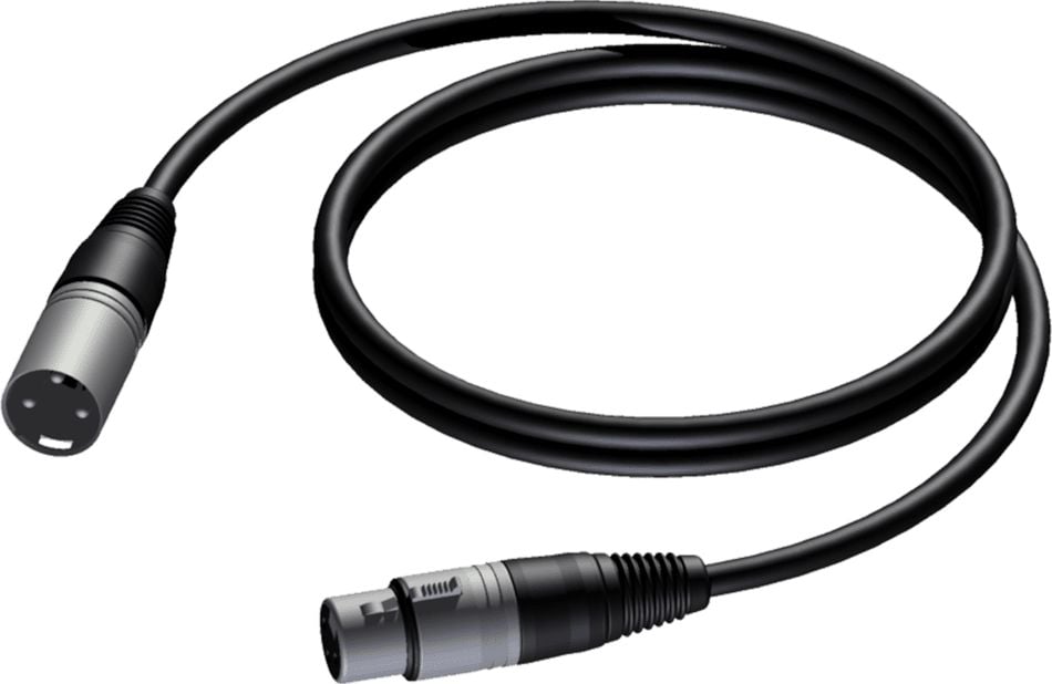 Cablu Procab XLR - XLR 0,5 m negru (CAB901/0,5)