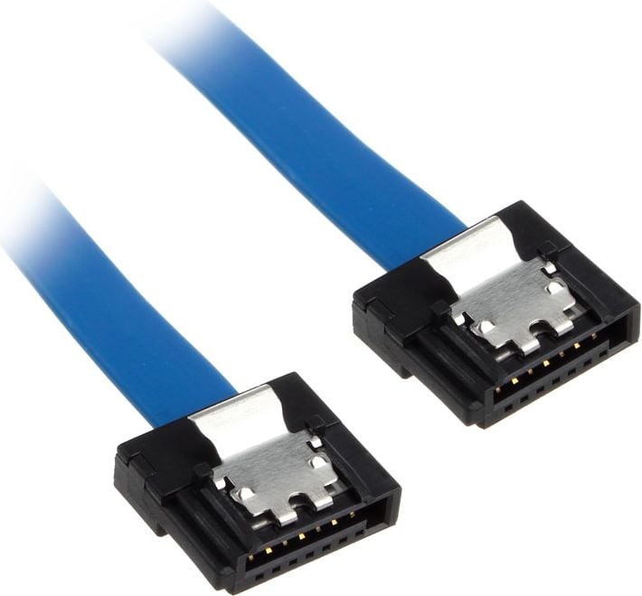 Cablu Proslim 3 Cablu SATA 50cm drept - albastru AK-CBSA05-50BL
