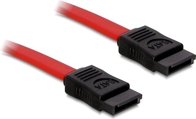 Cabluri - Delock SATA - SATA, 0,3 m, roșu (84247)