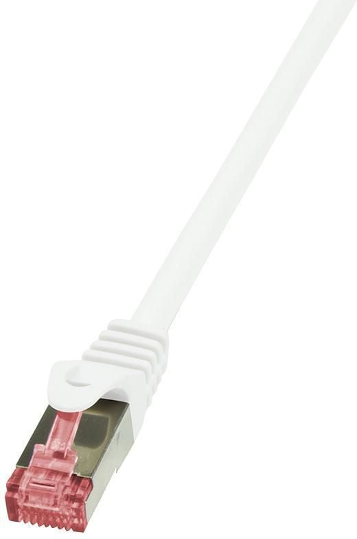 Cablu S/FTP LOGILINK Cat6, LSZH, cupru, 10 m, alb, AWG27, dublu ecranat CQ2091S
