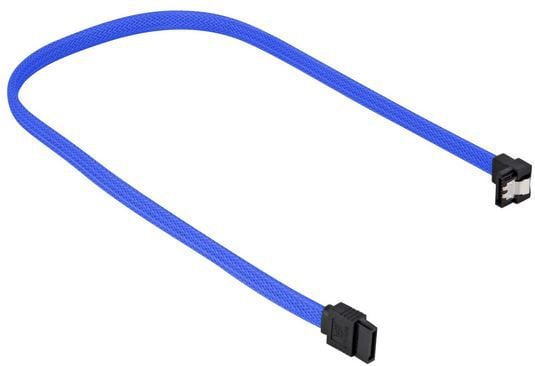 Cabluri - Cablu Sharkoon SATA - SATA, 0,45 m, albastru