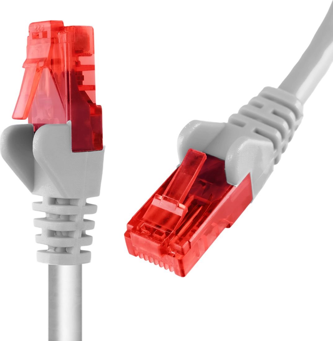 Cablu Spacetronik RJ45 CAT 6 U/UTP AWG24 alb 10m