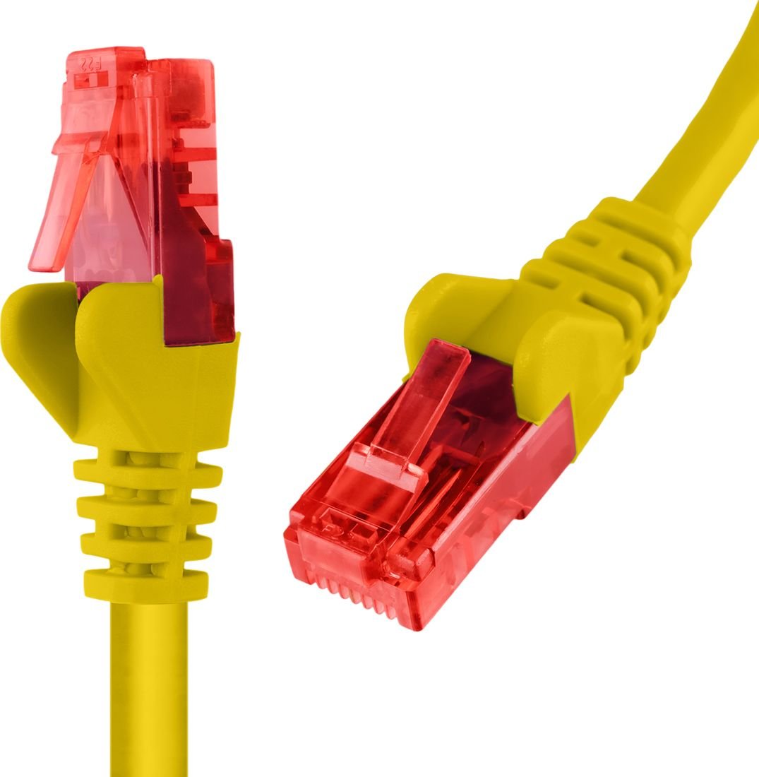 Cablu Spacetronik RJ45 CAT 6 U/UTP AWG24 galben 15m