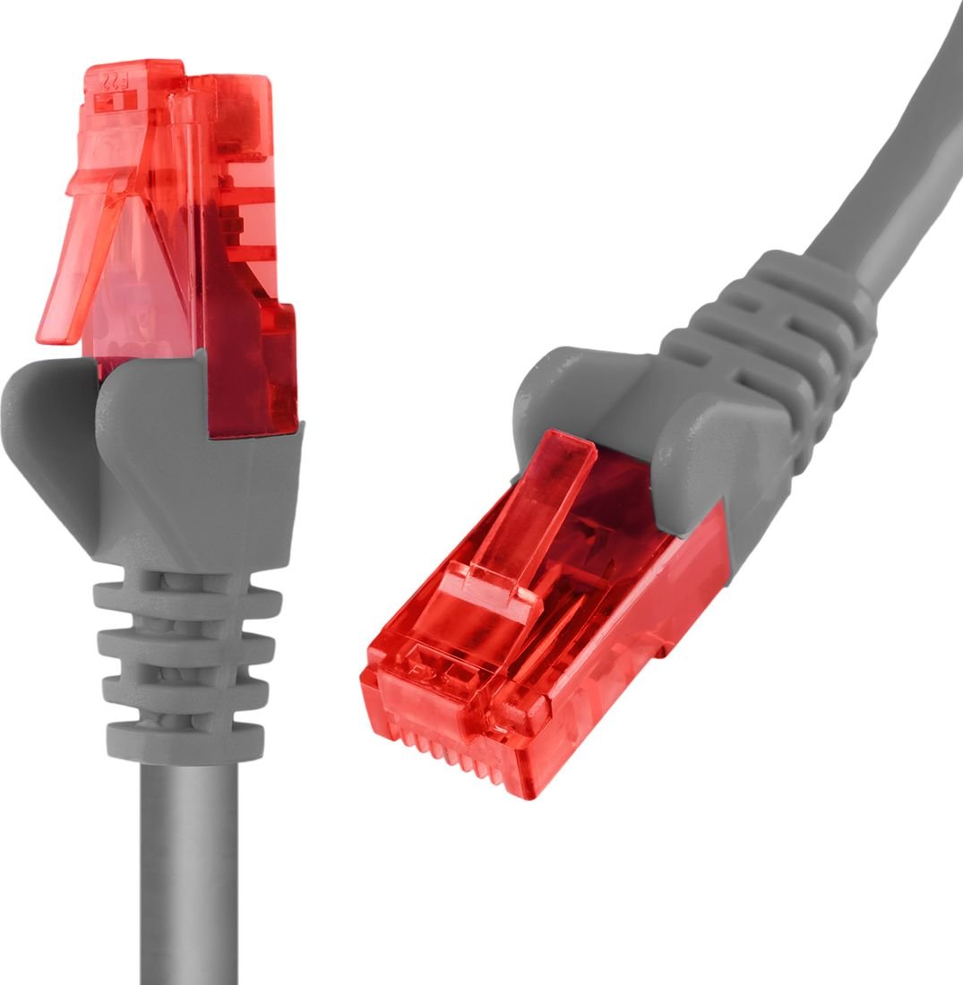 Cablu Spacetronik RJ45 CAT 6 U/UTP AWG24 gri 10m