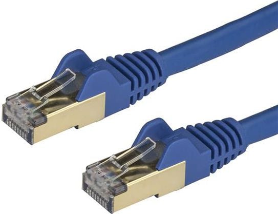 Cablu startech CAT6A patch-uri, STP, 1m, albastru (6ASPAT1MBL)