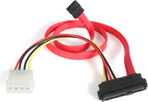Cablu startech LP4 M,SAS 29pin/SATA, 0.45m (SAS729PW18)