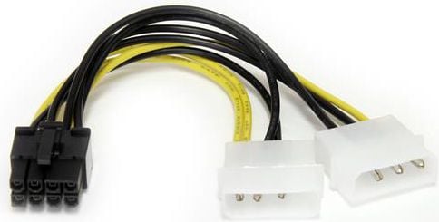 Cablu startech Przejściówka 2x MOLEX - PCI Express zasilania 8PIN (LP4PCIEX8ADP)