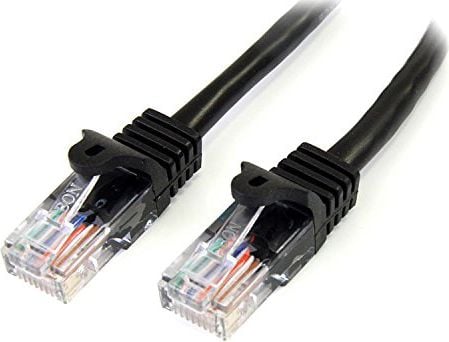 Cablu startech RJ-45 / RJ-45 5e U / UTP negru 5m (45PAT5MBK)