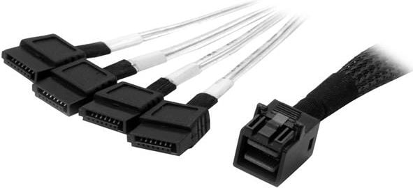 Cablu startech SFF-8643 / 4x SATA 1m (SAS43SAT1M)