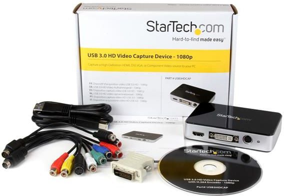 Tunere TV, placi video FM, placi de captura - Cablu startech USB 3.0 na HDMI / DVI / S-Video (USB3HDCAP) - WYPRZEDAŻ !!!