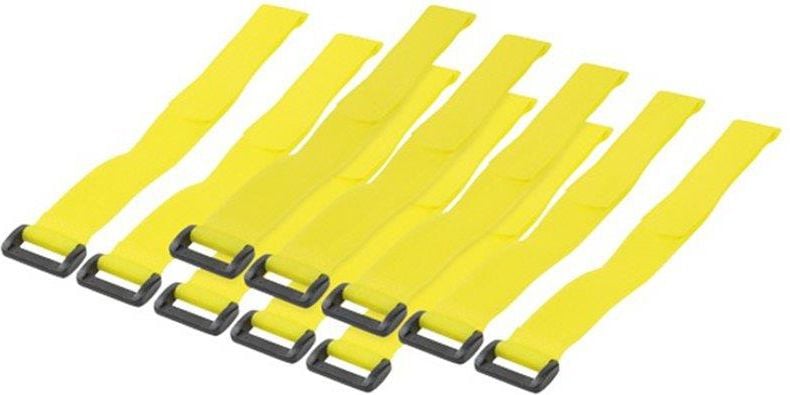 Cablu techly legaturi Velcro 300 x 20 mm, 10 bucati, Yellow (306448)