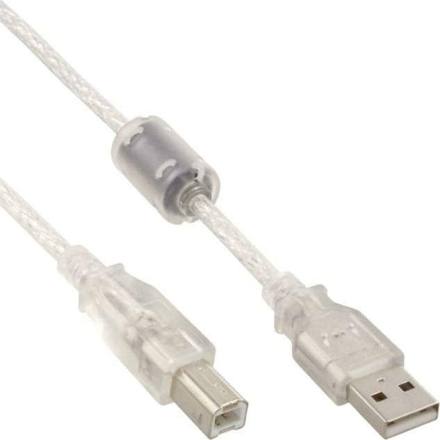 CABLU USB 2.0 AM-BM ECRAN + FERRYT 3M (34535)
