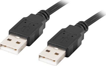 Cablu USB 2.0 tata la USB 2.0 tata, Lanberg 42774, lungime 50cm, negru