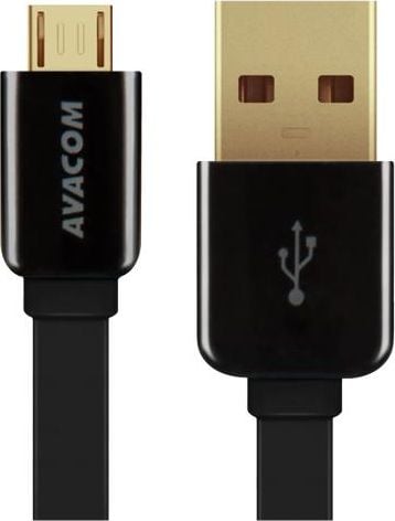 Cablu USB (2.0), USB micro USB M, 1.2m, negru, Avacom