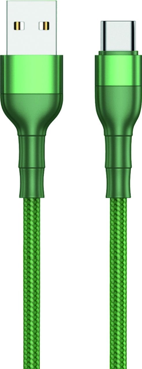 Cablu USB 2GO 2GO USB Ladekabel Type C verde 100cm